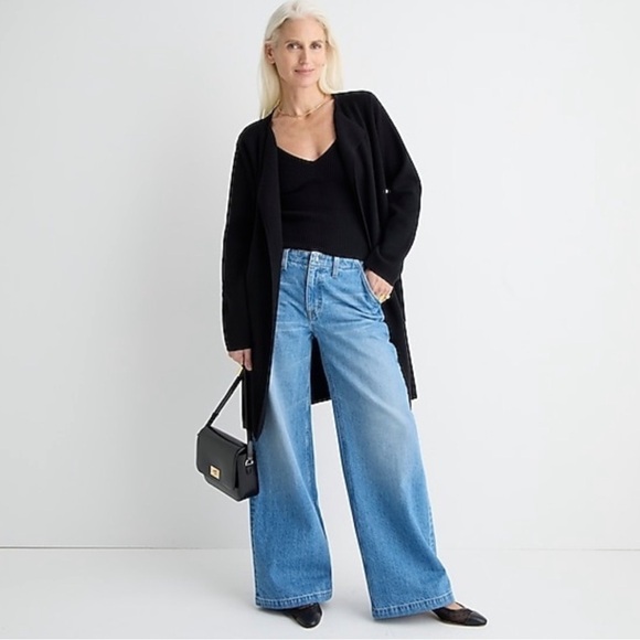 J. Crew Juliette Collarless Sweater Blazer Black Size XS NEW - Picture 5 of 16